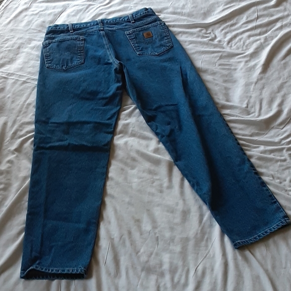 Carhartt Mens 38×34 Relaxed Fit Denim Jeans - Picture 2 of 3